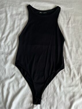 Zara Sleeveless Bodysuit in Black